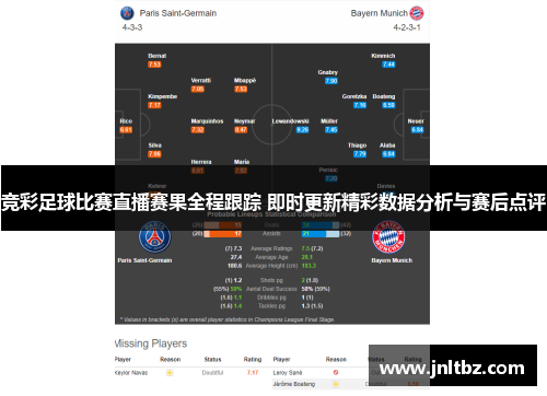 竞彩足球比赛直播赛果全程跟踪 即时更新精彩数据分析与赛后点评